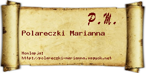 Polareczki Marianna névjegykártya
